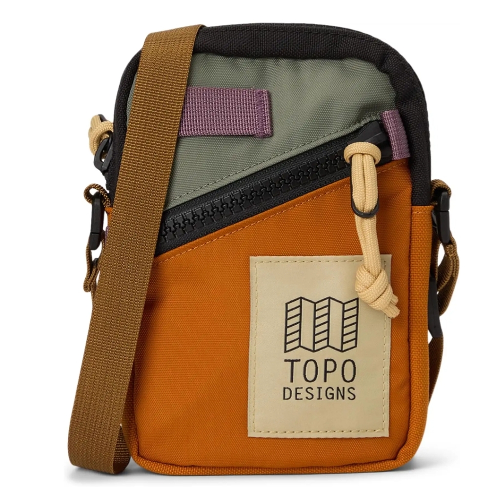Topo Designs Orange and Green Crossbody Bag